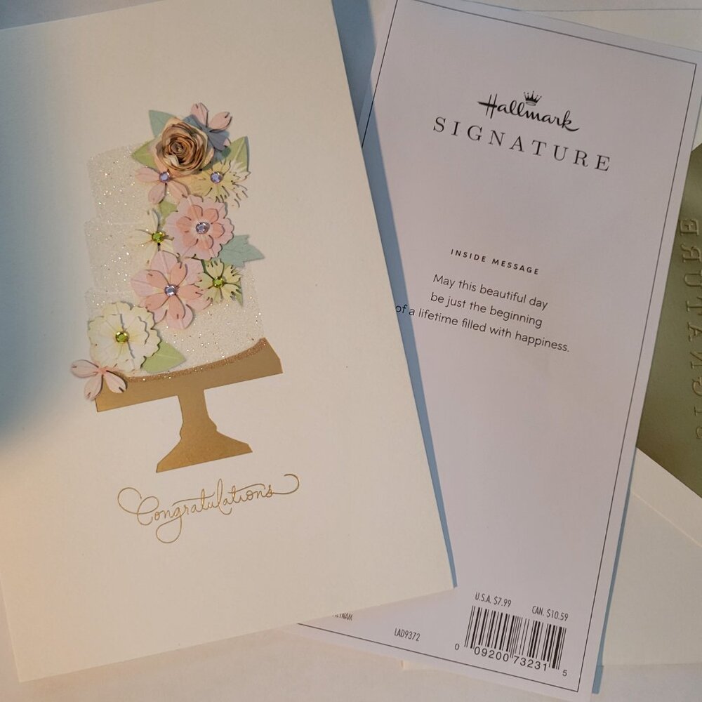 FREE Hallmark wedding greeting card with minimum purchase of $50 - Picture 3 of 15